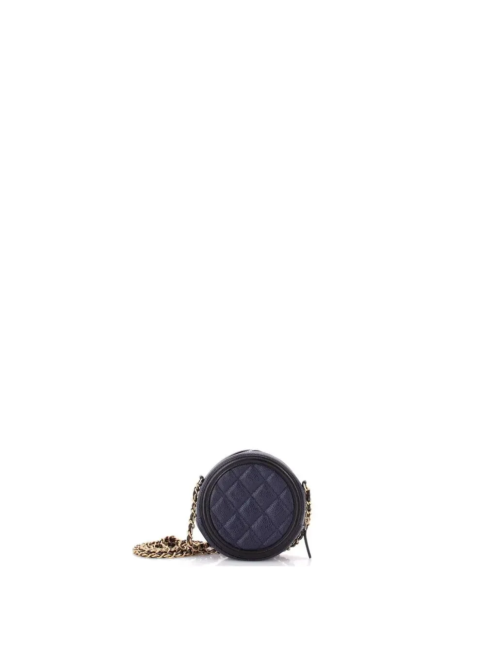 Chanel Filigree Round Clutch With Chain #287683C30B